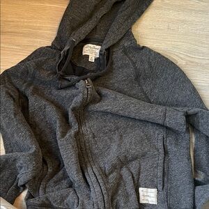 Lucky Brand Charcoal Knit Zip-Up